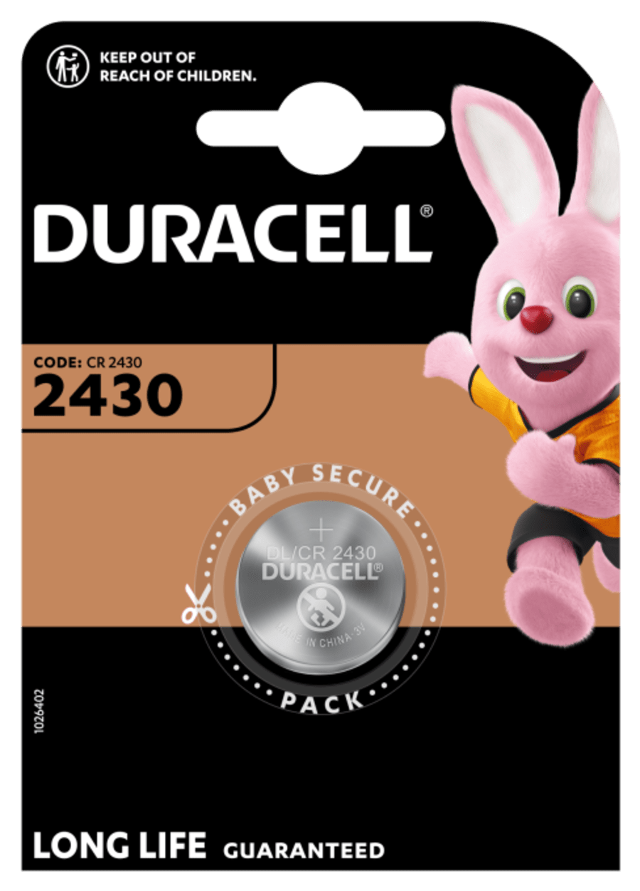 Duracell CR2430 1stk - 3V Lithium Coin