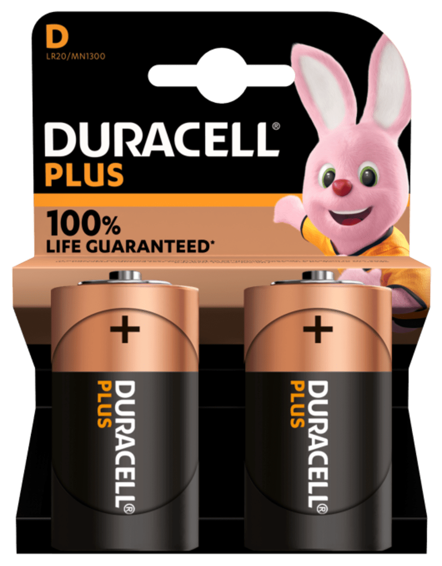 Duracell Plus 100% D 2stk