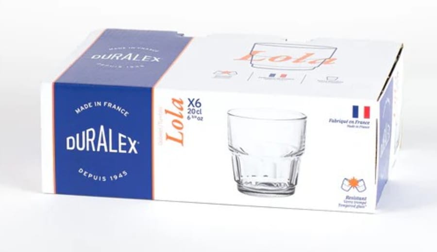 Duralex Lola glös clear 20 cl. - 6 stk.