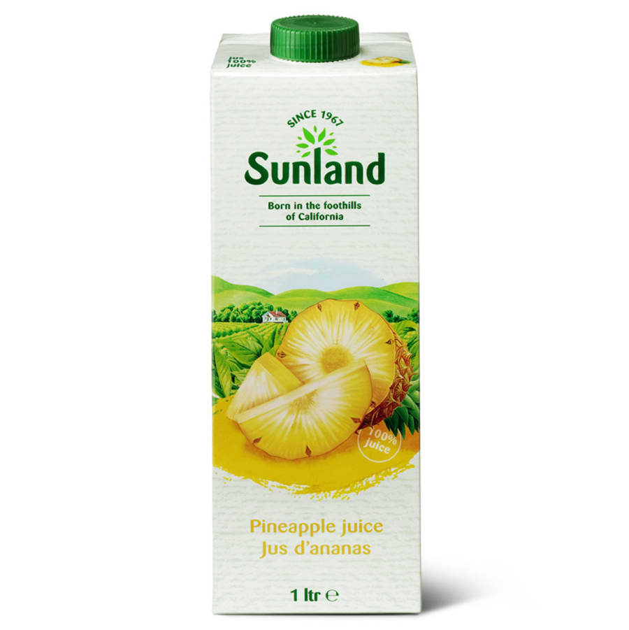 Sunland Ananassafi, 100% safi