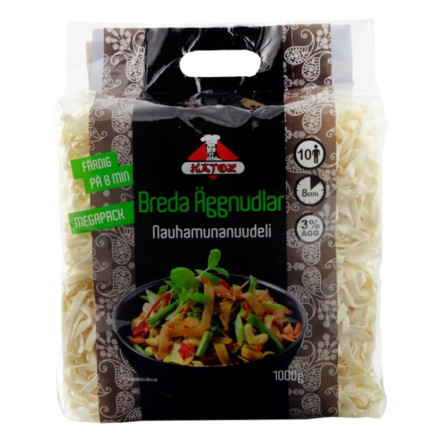 Eggjanúðlur breiðar 1kg (10stk/ks)