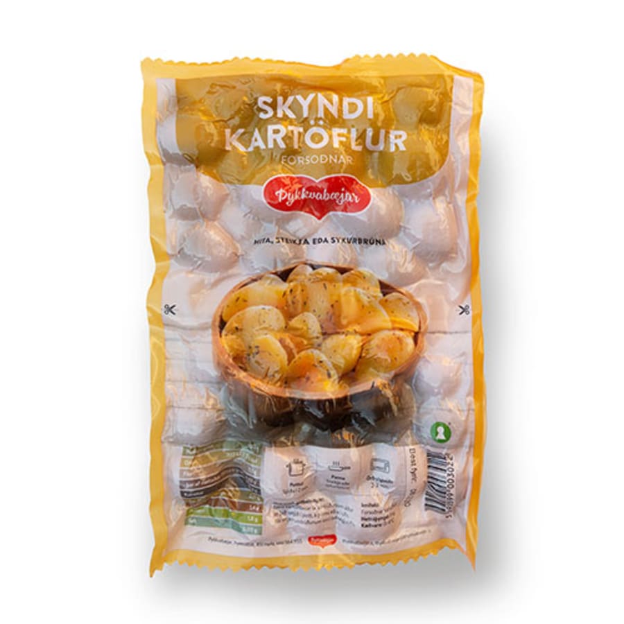 Forsoðnar skyndikartöflur 1 kg / 10 í kassa - ÞYKKVABÆJAR