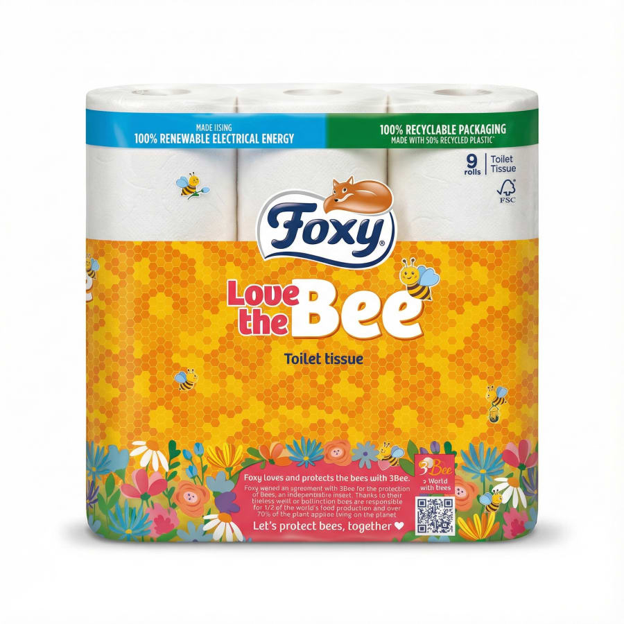 Foxy Love the Bee klósettpappír