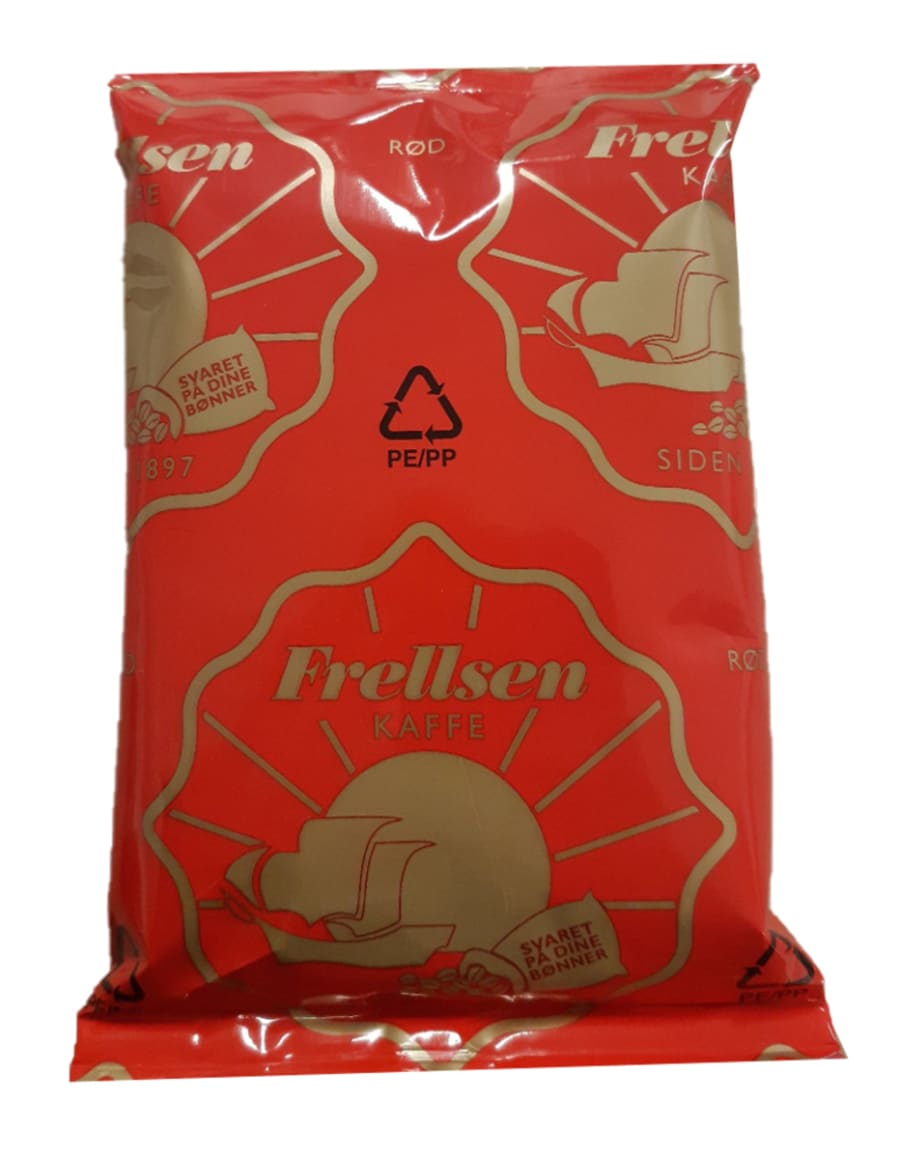 Frellsen Rauður Meðalristað Malað Skammtakaffi M/Filter