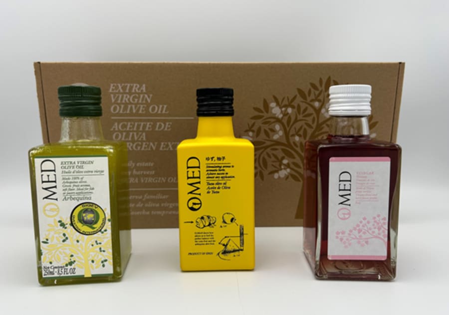 Gjafaaskja Arbequina/Yuzu/Rósaedik 250ml 1stk