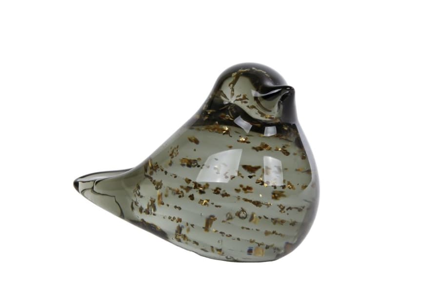 Glerfugl – Finch Moss  9x6cm.  (12)