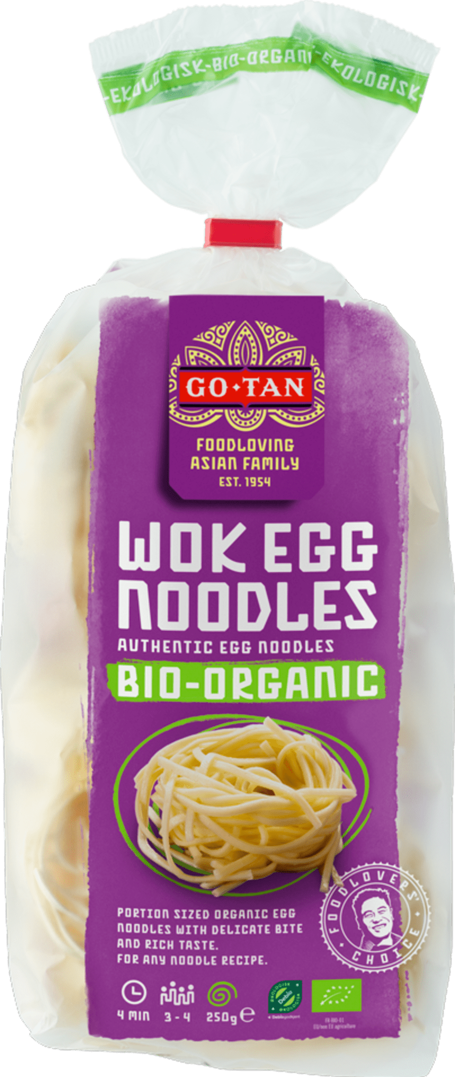 Go-Tan Egg Noodles lífrænar 250g (6)