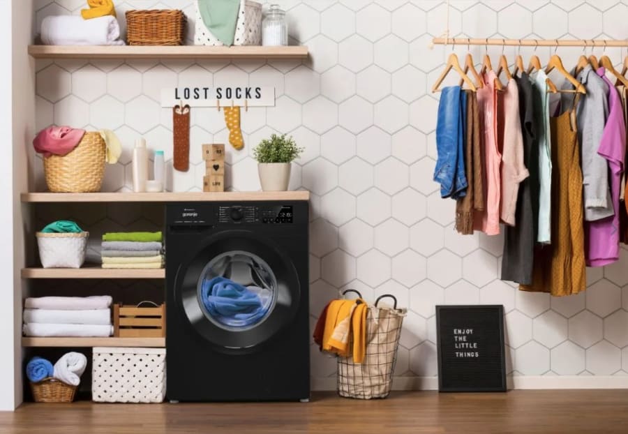 Gorenje þvottavél svört 8 kg - 1400 snúninga