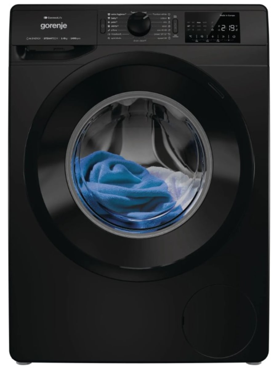 Gorenje þvottavél svört 8 kg - 1400 snúninga