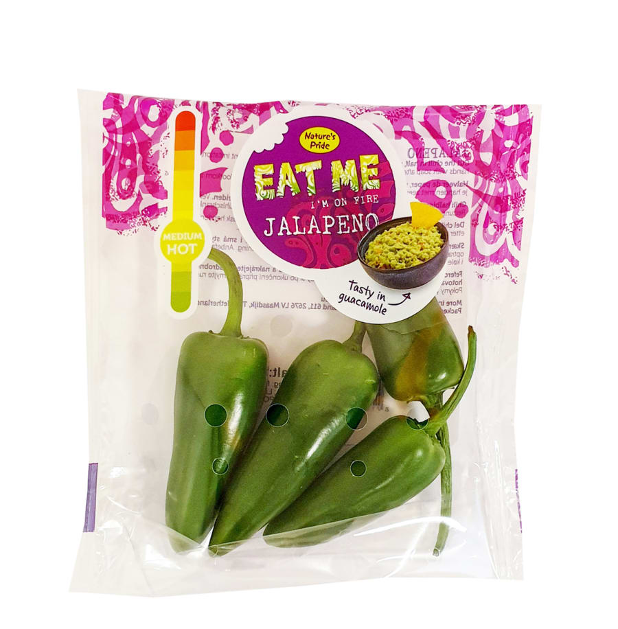 Grænt Jalapeno Pakkað
