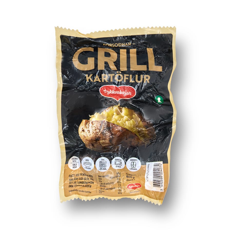 Grillkartöflur 800g / 10 í kassa - ÞYKKVABÆJAR