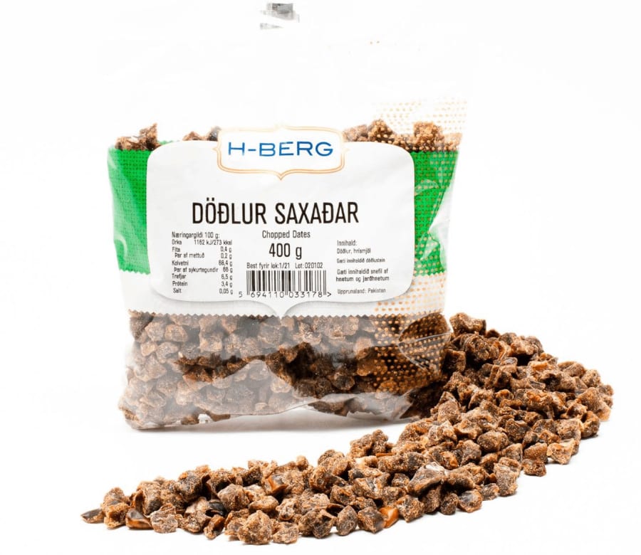 H-Berg döðlur saxaðar 400 gr