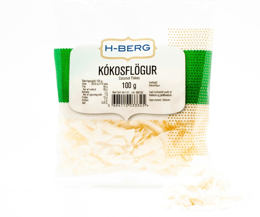 H-Berg Kókosflögur 100 gr