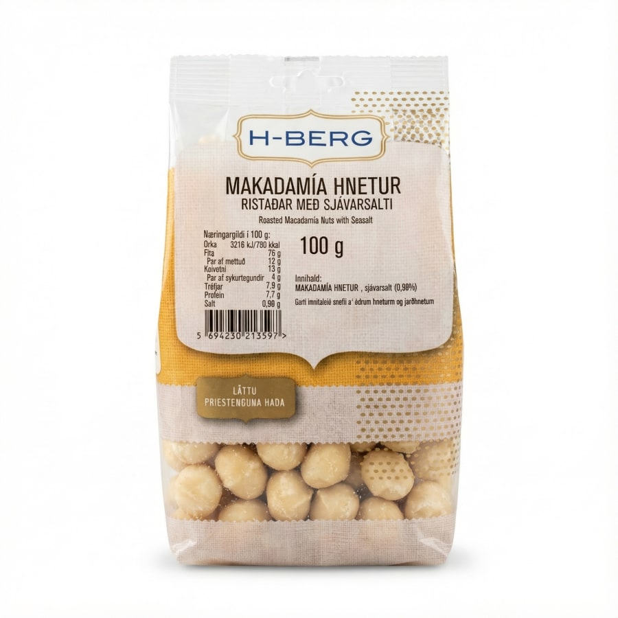 H-Berg makadamia hnetur 100 gr