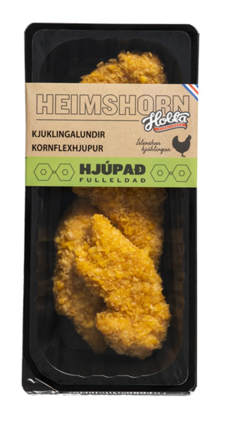Heimshorn Kornflex Kjúklingal.