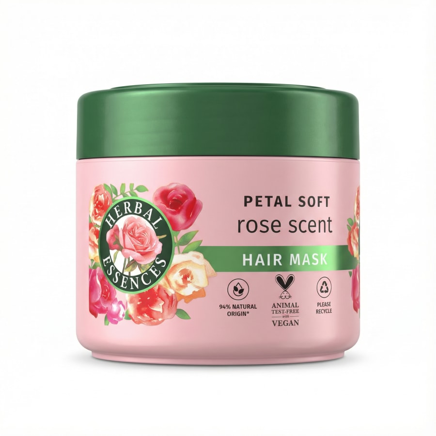 Herbal Essences Petal Soft hármaski með rósailm 300 ml