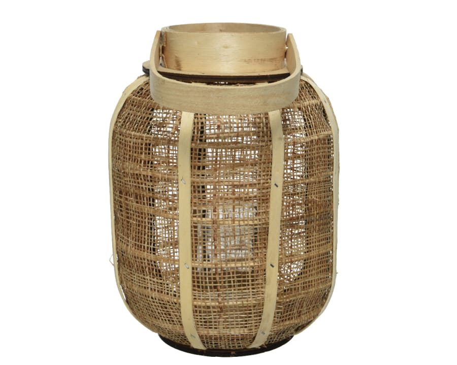 Hessian lukt beige 19x26cm. (10)