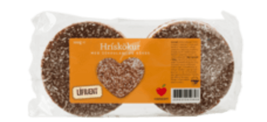 Himneskt Hrískökur með kókos