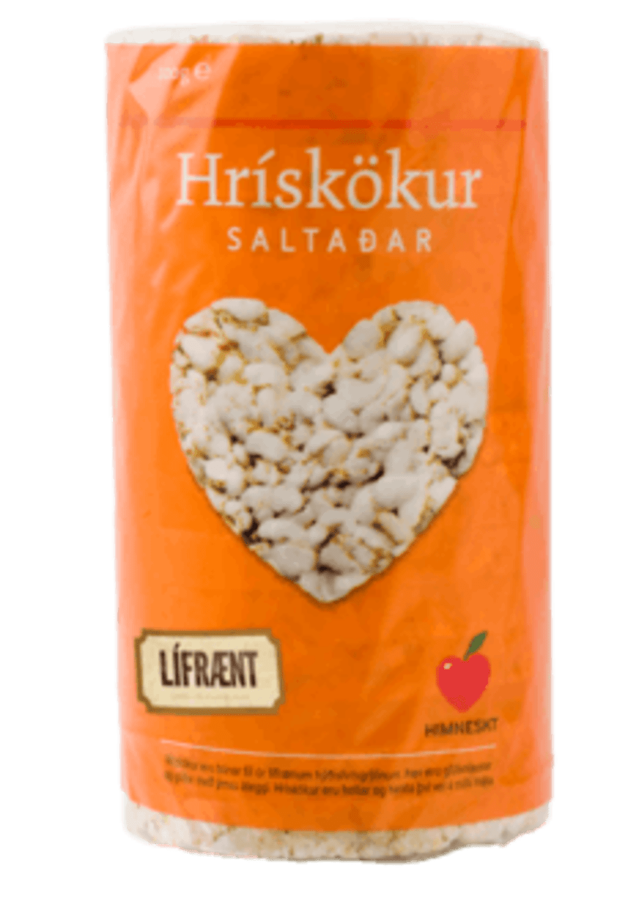 Himneskt Hrískökur með salti