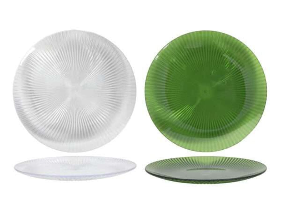 Hit Diskur plast rifflaður ö26cm 2 mismunandi 1stk