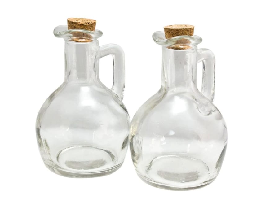 Hit Olíu gler flöskur 175ml 2stk sett, m/korktappa