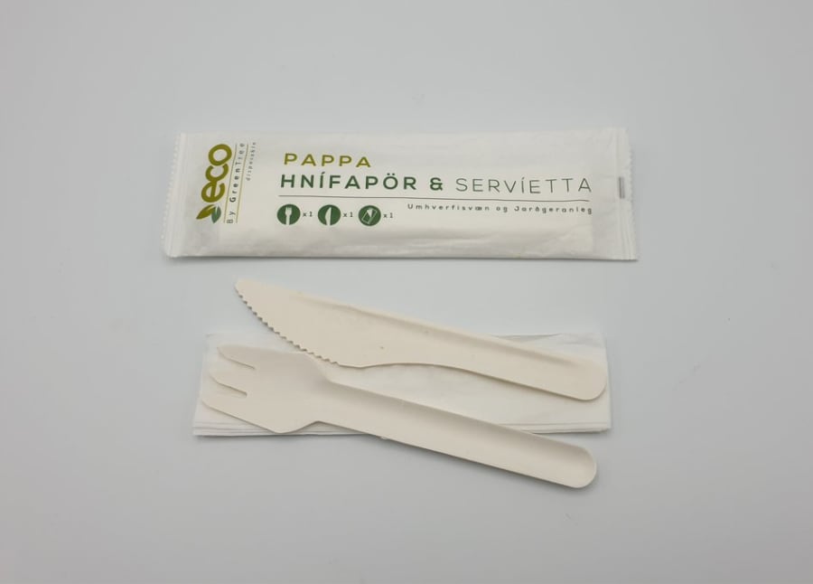 Hnífaparasett pappa G+H+S 500stk