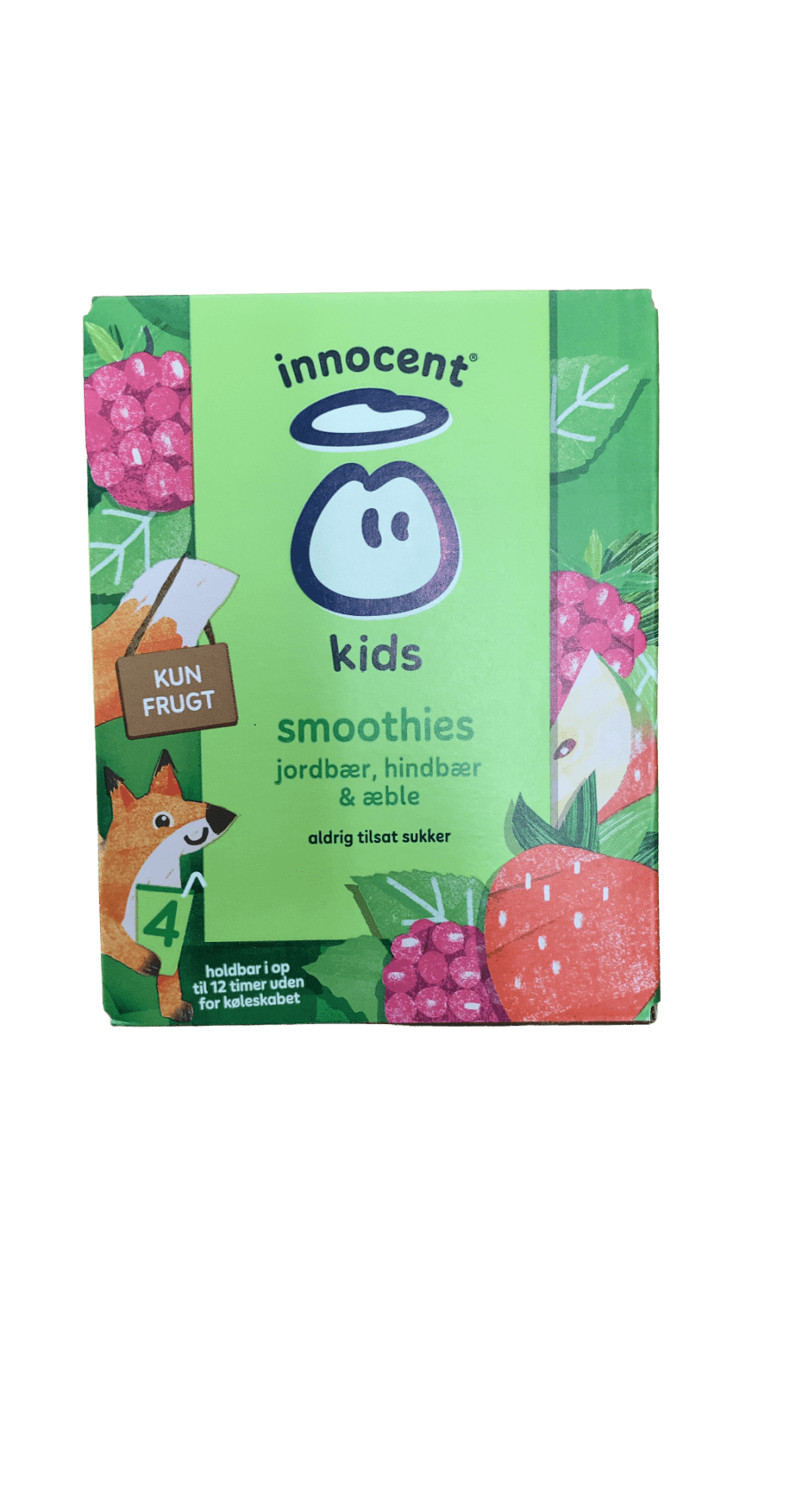 Innocent krakkasmoothie Jarðarber, hindber og epli 600 ml
