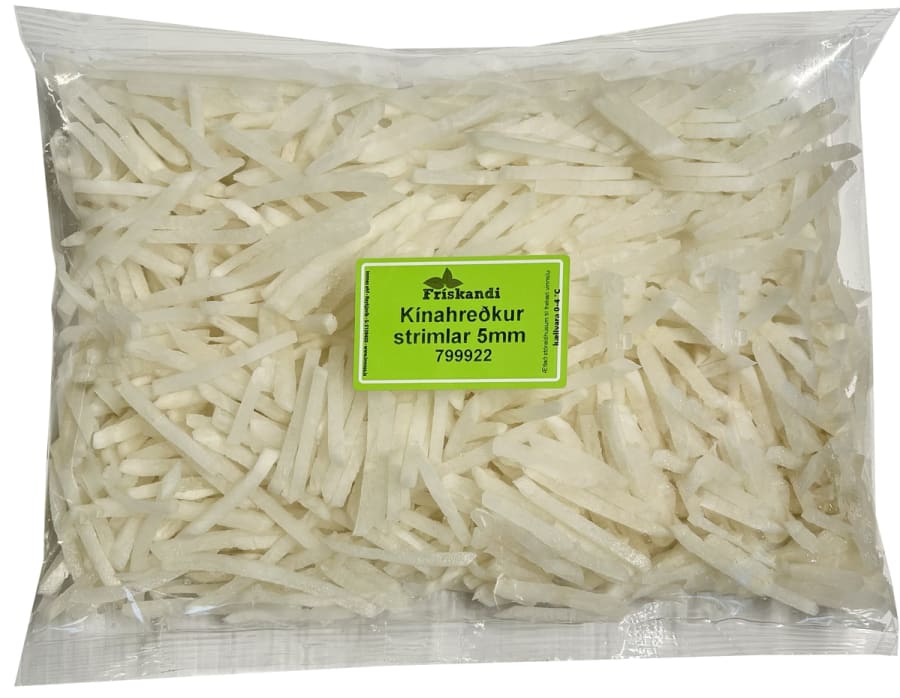 Kínahreðkur strimlar 5 mm - Sérpöntun