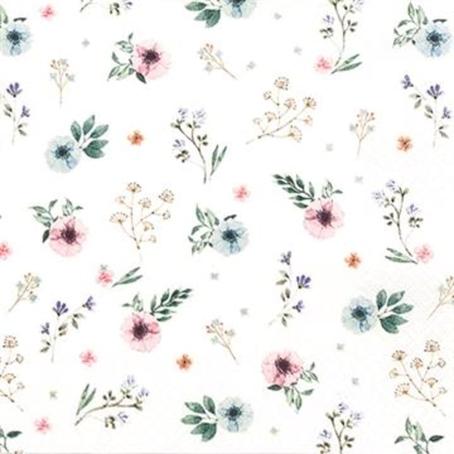 Kaffiservíettur Sweet flowers 25×25 (12)