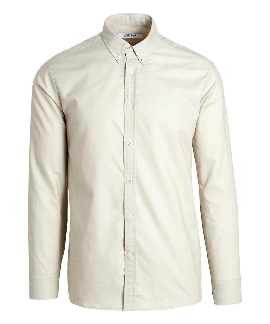 Kentaur Skyrta herra langerma Oxford sand L