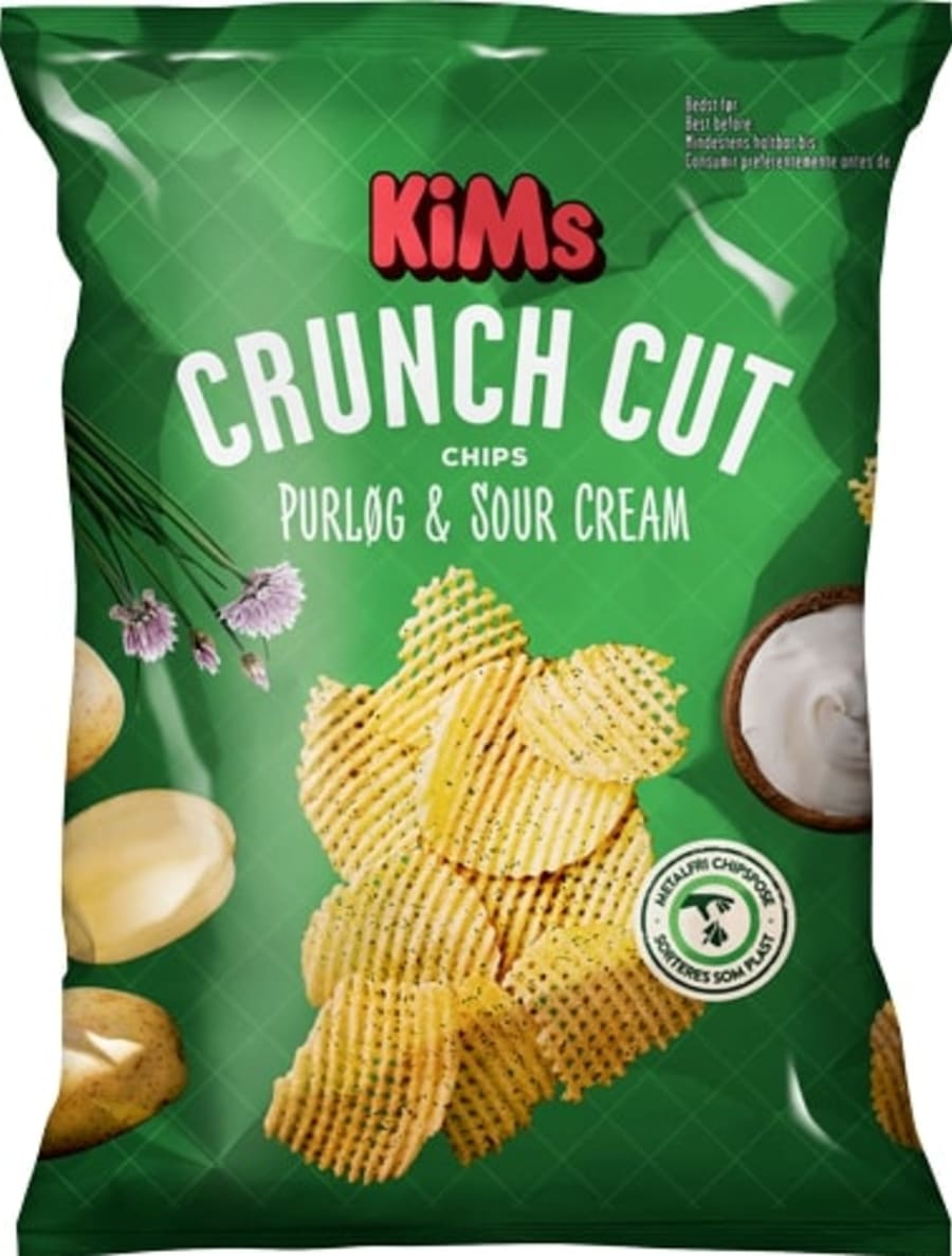 KiMs Crunch Cut Purløg & Sour Cream 160g