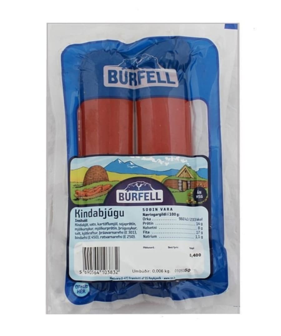 Búr kindabjúgu soðin lt