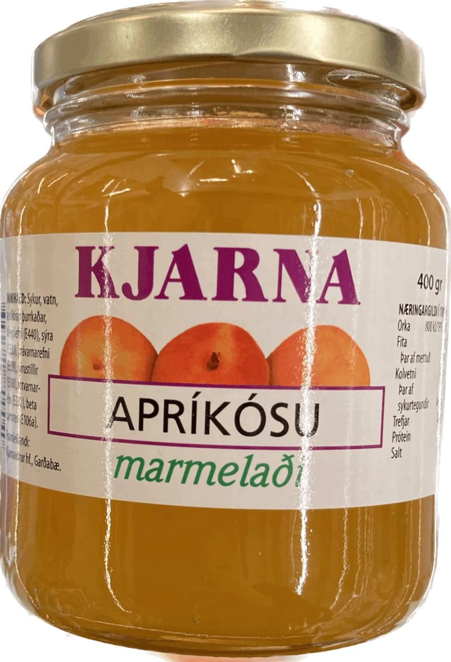 Kjarna marmelaði apríkósu 400 gr