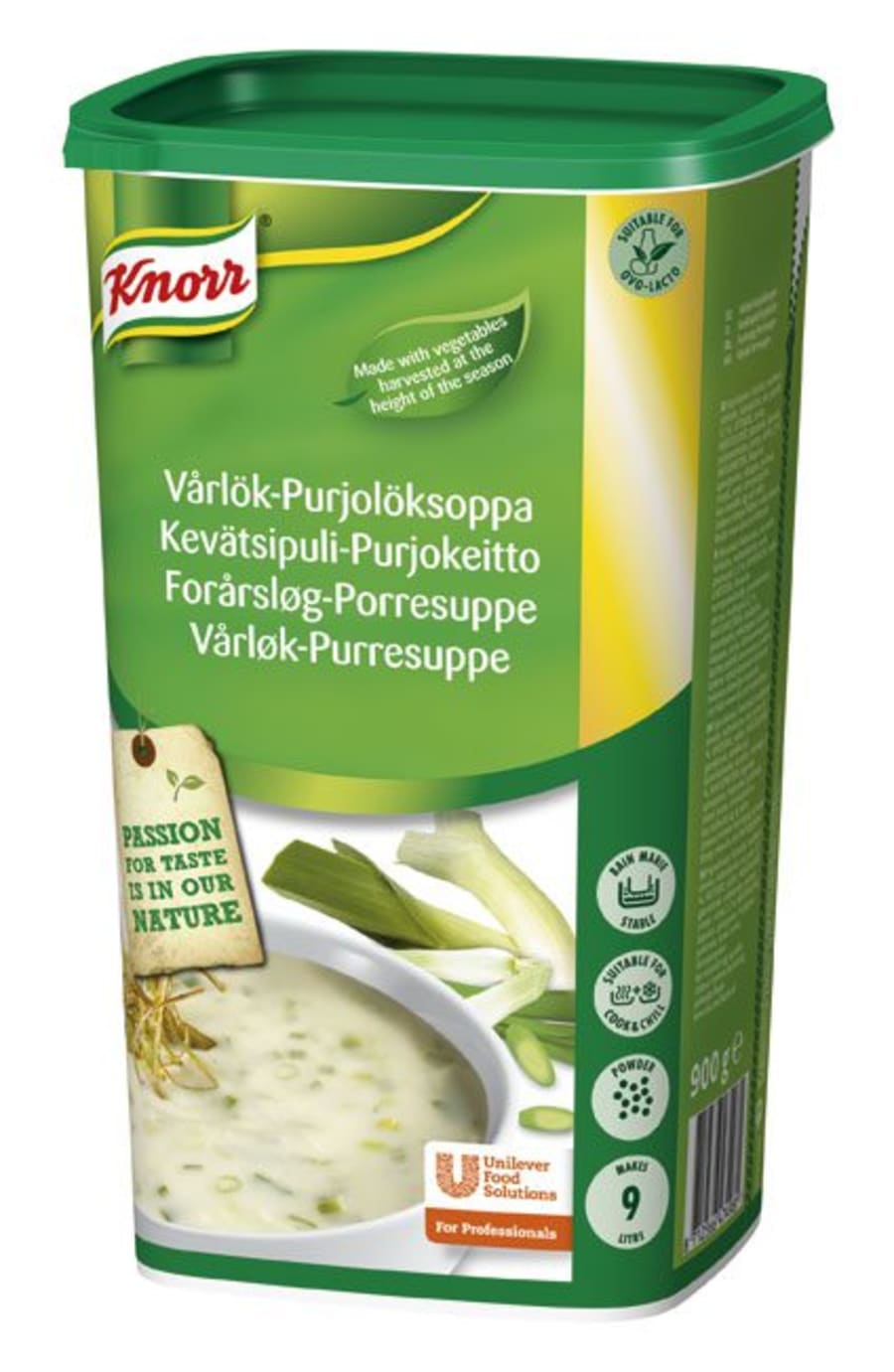 Knorr Vor- og blaðlaukssúpa þurr 0,9kg/9ltr (3 stk/ks)