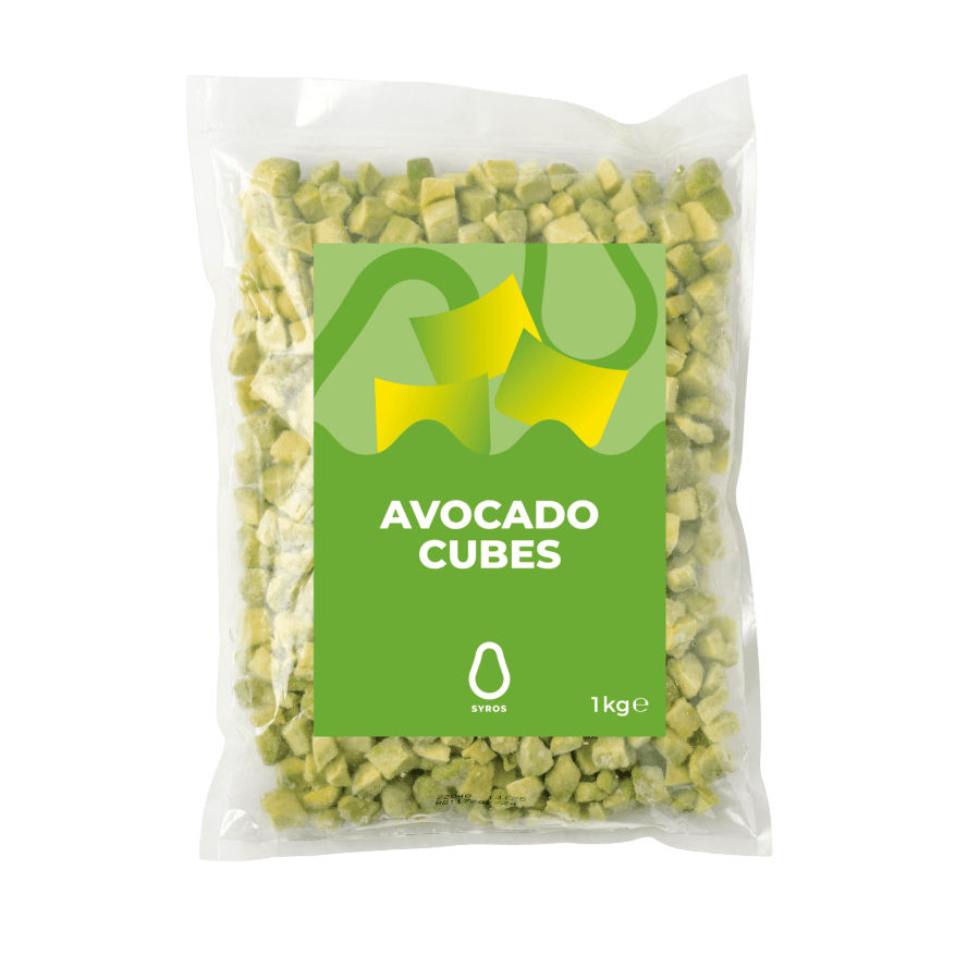 Lárpera Avocado teningar IQF 1kg (6stk/ks)