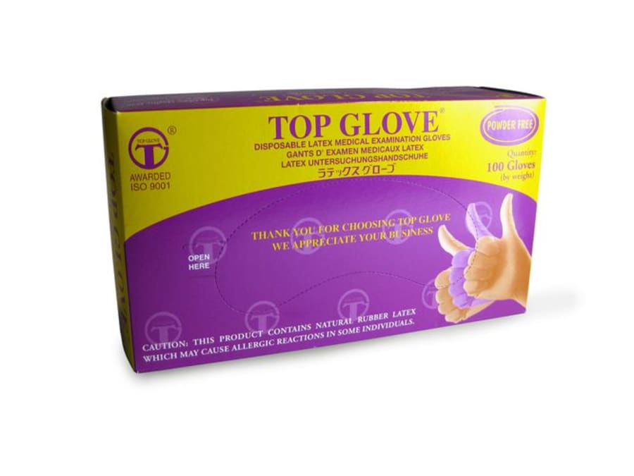 Latex hanskar L 100stk/pk (10pk/ks)