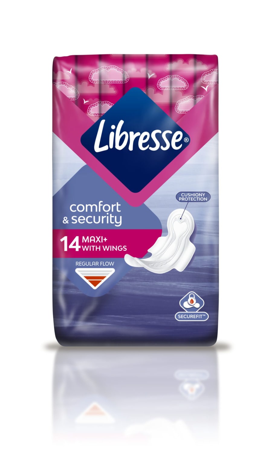 Libresse dömubindi Maxi Normal m. vængjum 16x14stk