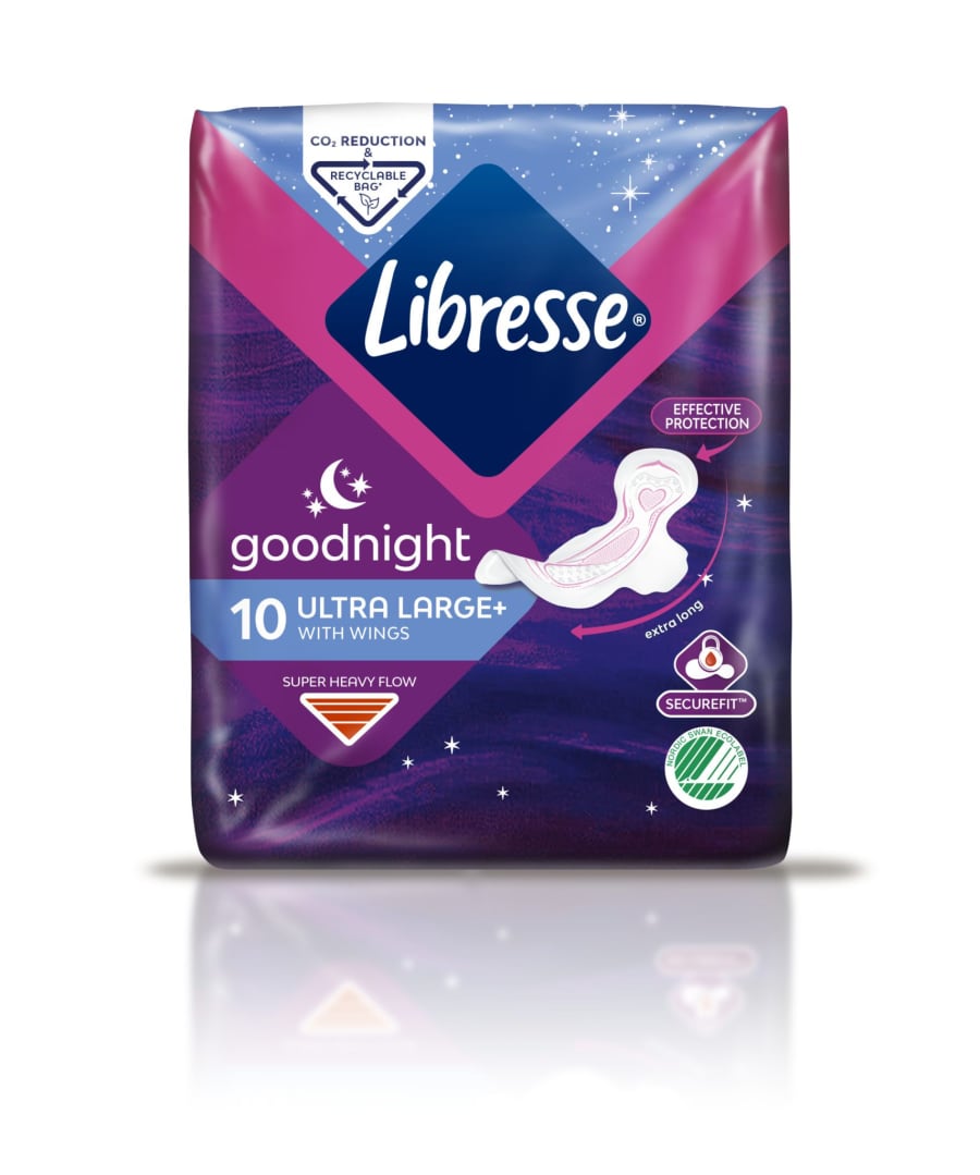 Libresse næturbindi Ultra Night 12x10stk
