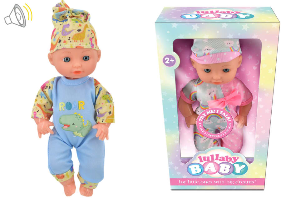 LULLABY – Dúkka m/hljóði 25cm. 2teg (12)