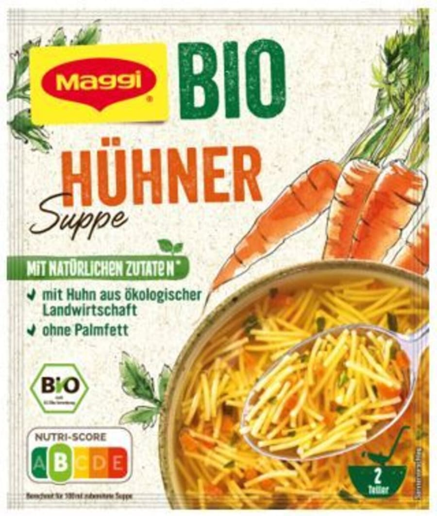 Maggi lífræn kjúklingasúpa með núðlum