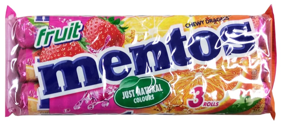 Mentos Fruit 3 rolls