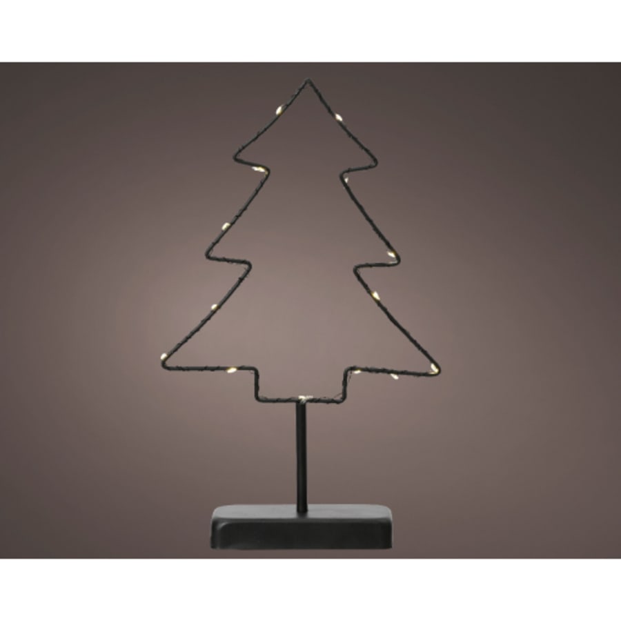 Micro LED Járn Jólatré blk. 21x35cm. (8)