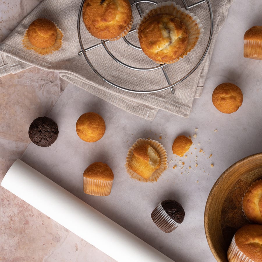 Mini Muffins Vanillu Ljósar