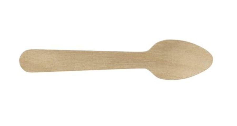 Mini viðarskeið 11cm 100stk