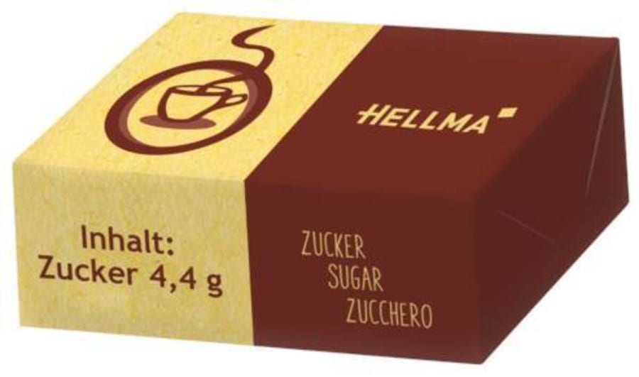 Molasykur innpakkaður 1000 x 4.4g sykurmolar Citti