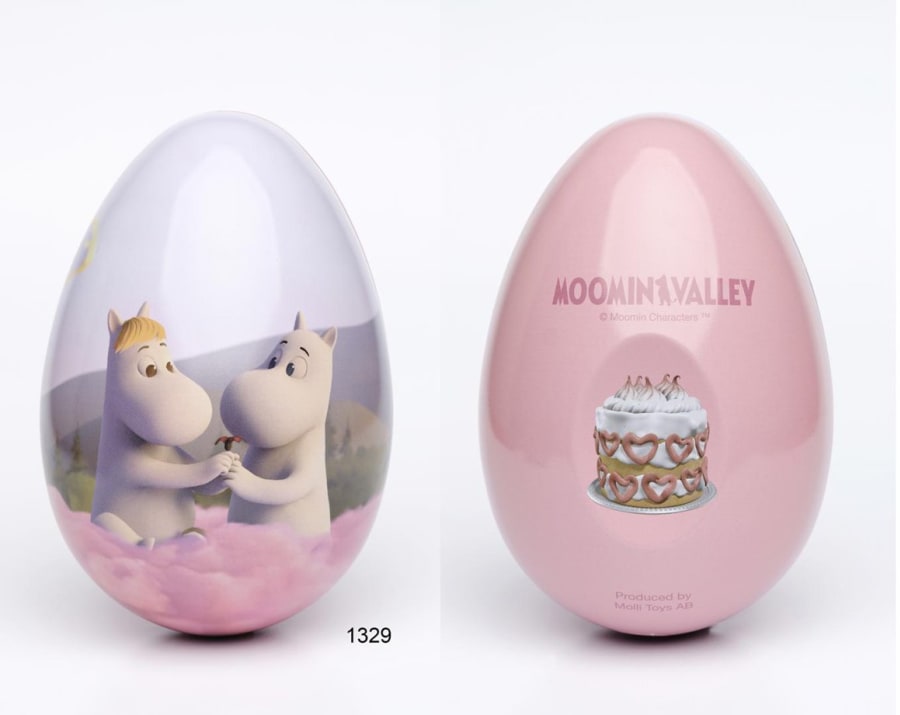 Moomin Páskaegg bleikt ský 15cm