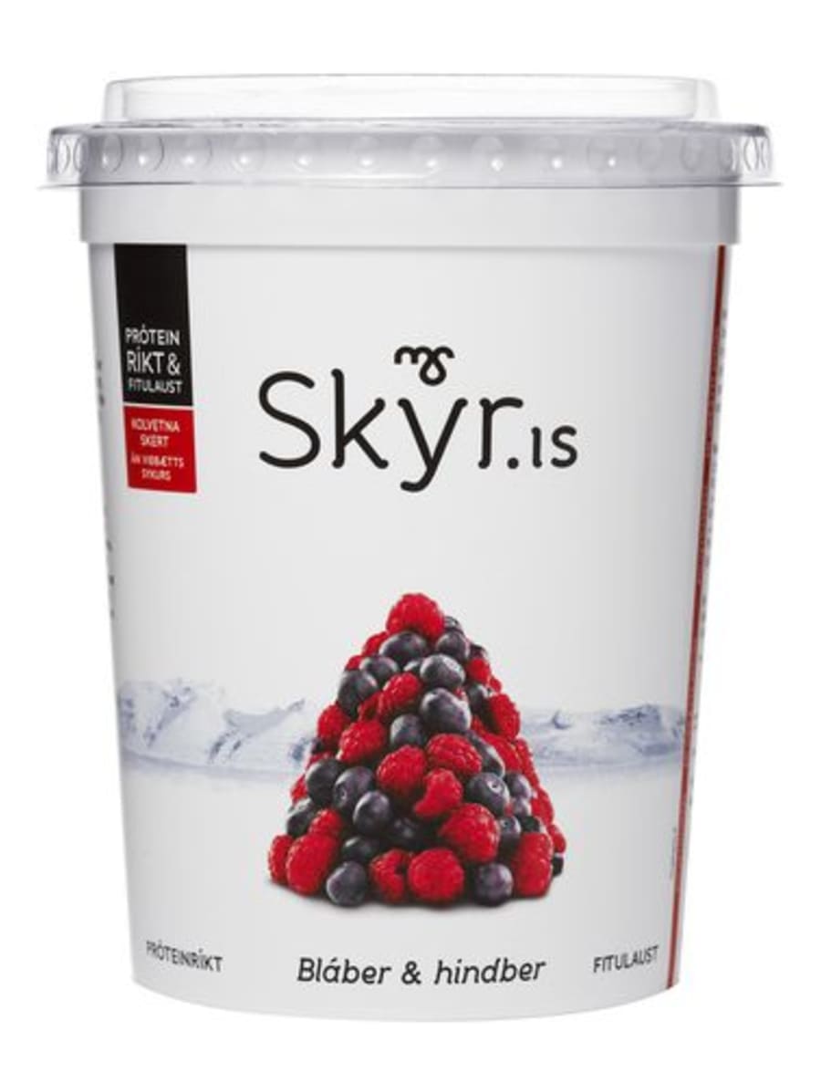 MS Ísey skyr m/blá- og hindberjum lágkolvetna 6x500g
