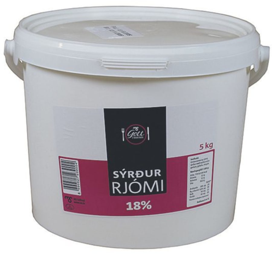 MS Sýrður rjómi 18% 5ltr