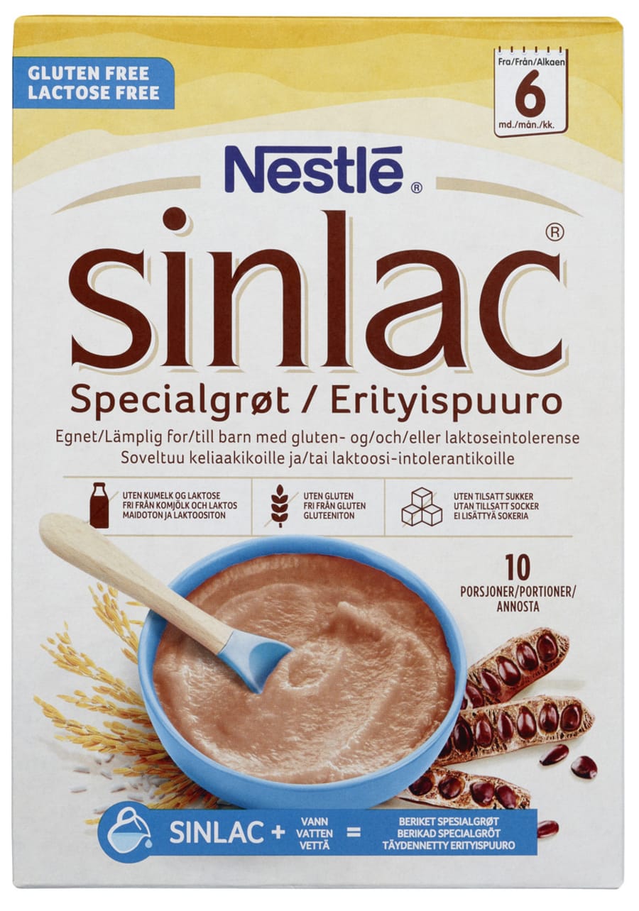Nestlé Sinlac spesialgrøt 4 m