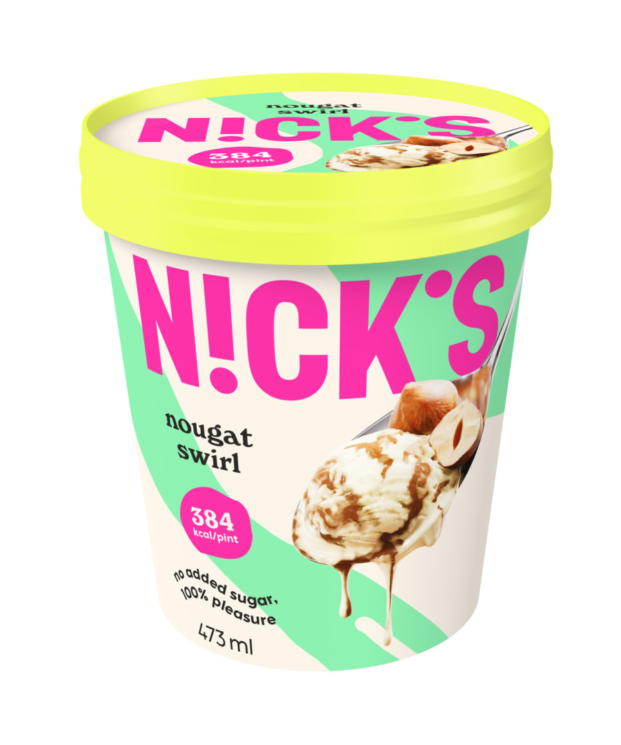 Nick's Nougat swirl ís